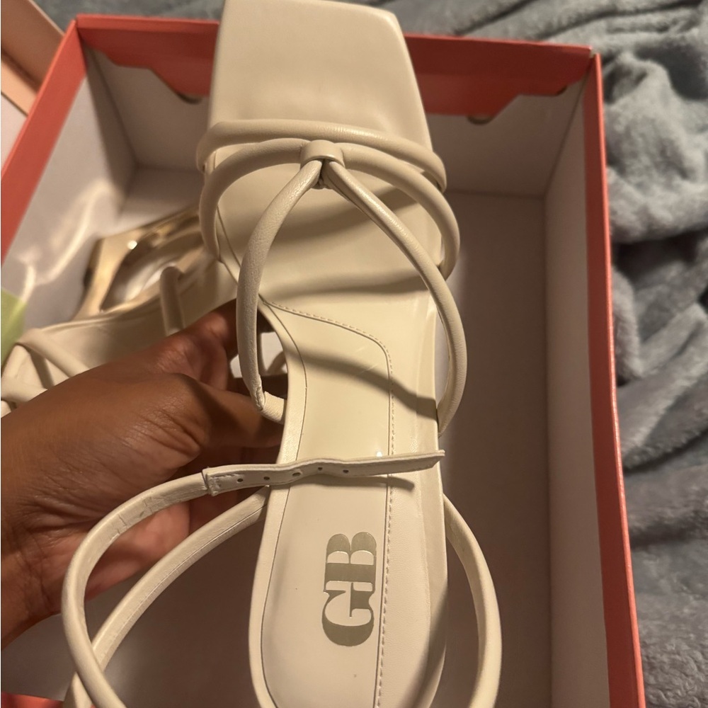 Gianni Bini Women's Ivory Strappy Heels